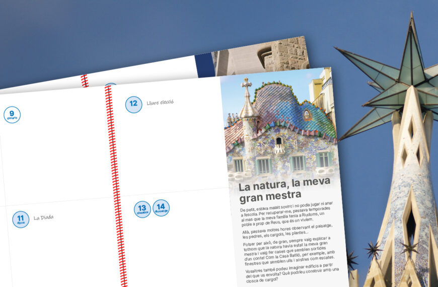 L’Agenda de Primària, dedicada a l’arquitecte Antoni Gaudí