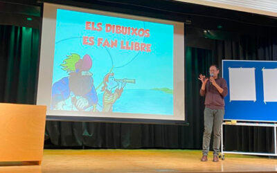 Per Sant Jordi, a l’escola rebem diferents autors i autores