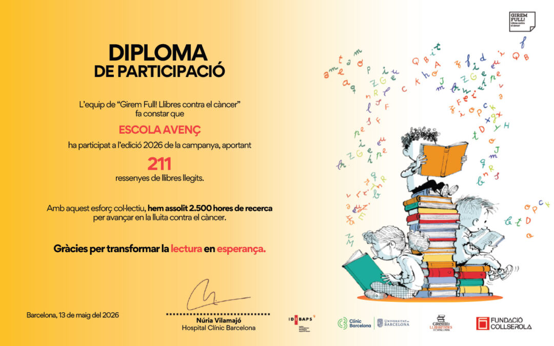 Èxit de la nova edició del projecte Girem Full! Llibres contra el càncer