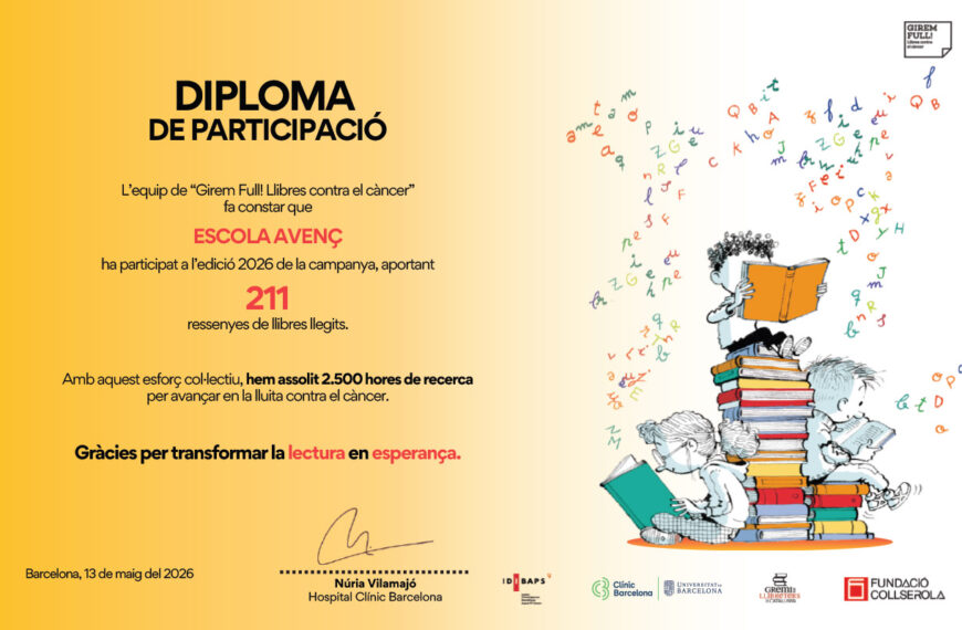 Èxit de la nova edició del projecte Girem Full! Llibres contra el càncer